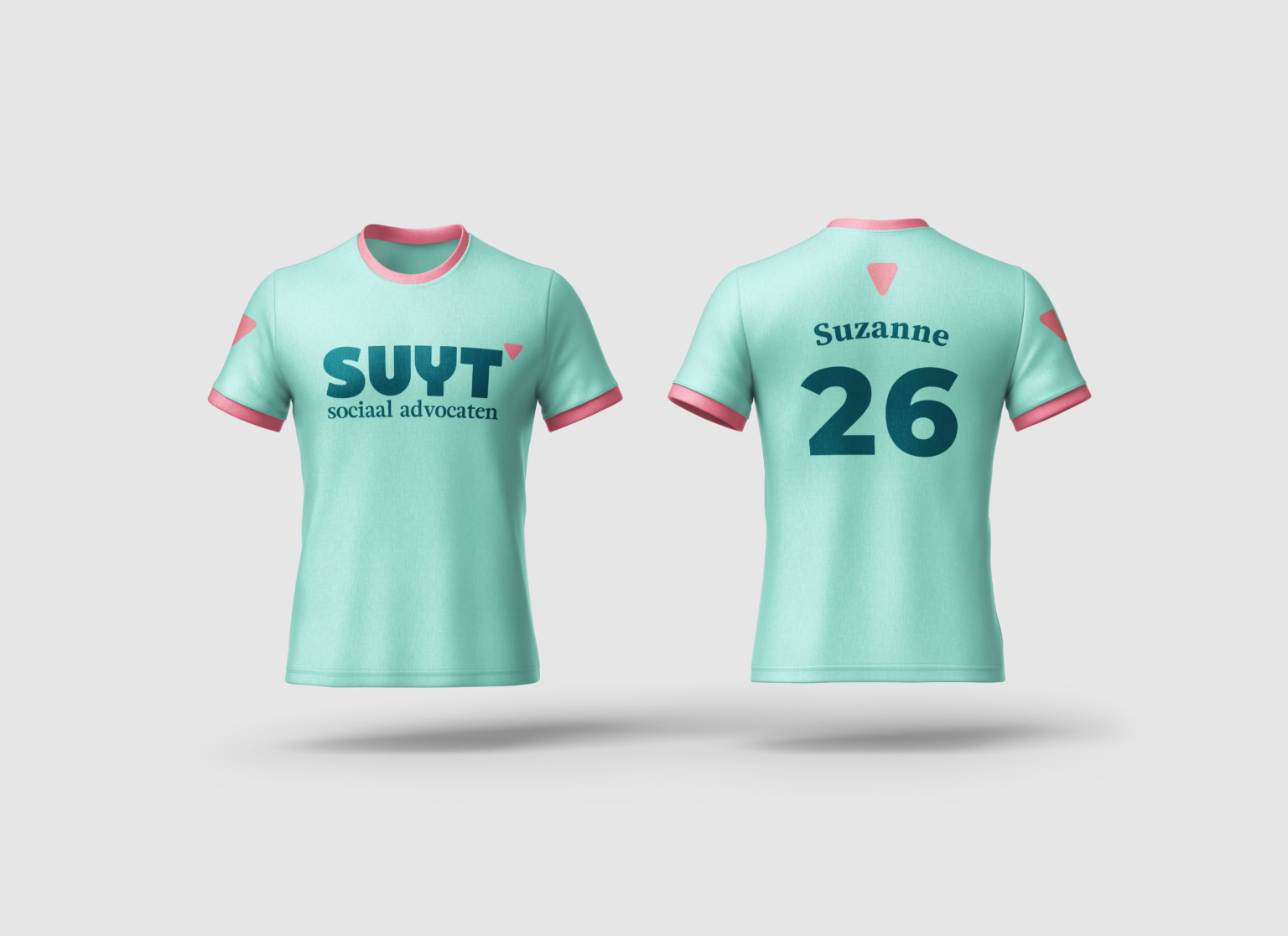 Suyt Sociaal advocaten voetbalshirt met naam en nummer, sportkleding voor vrouwen.